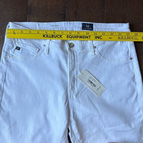 NWT AG Adriano Goldschmeid white jeans the angel bootcut womens size 30x32 stret - Picture 6 of 8